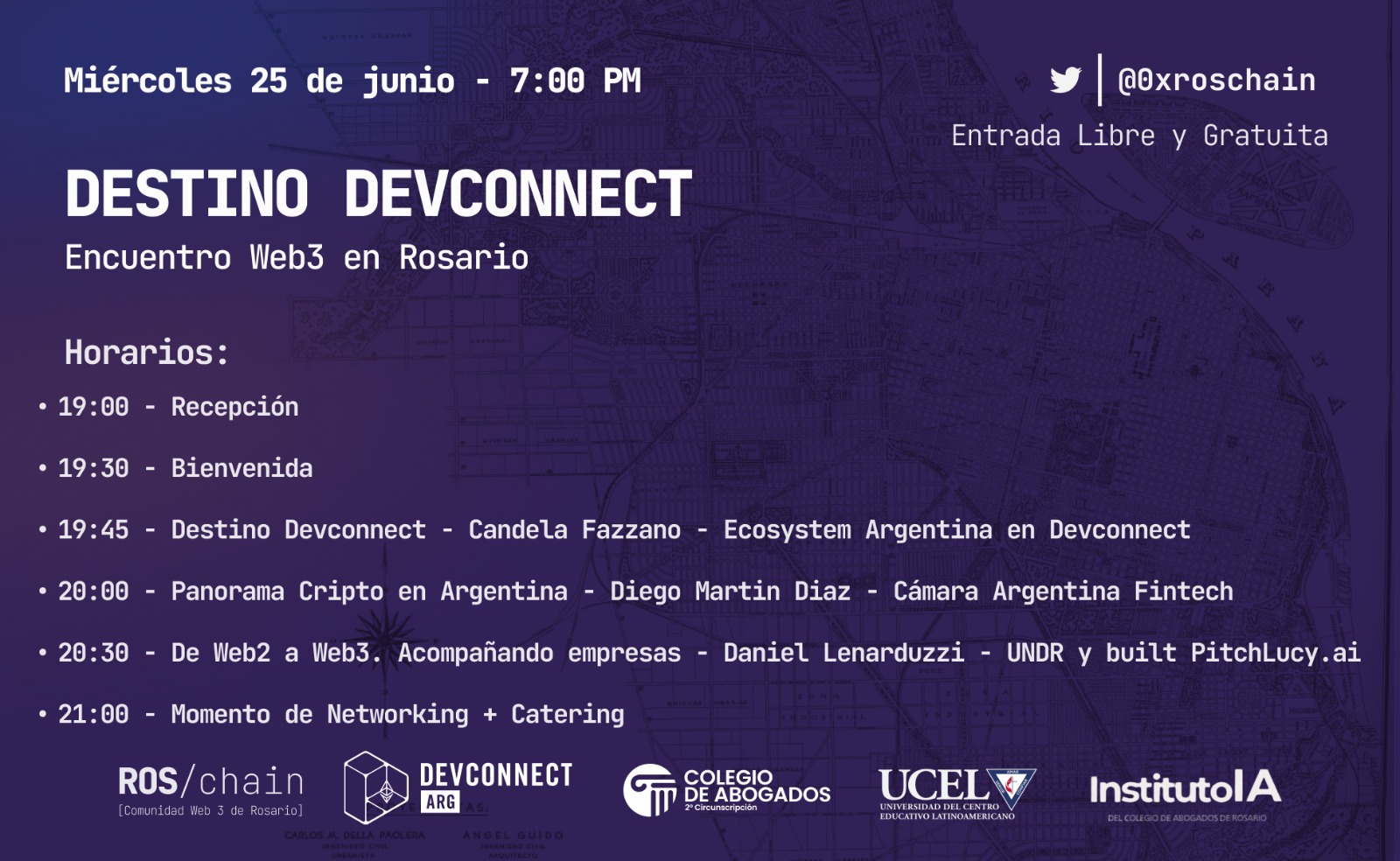 Destino Devconnect. Encuentro Web3y cripto en Rosario - 25/06/2025